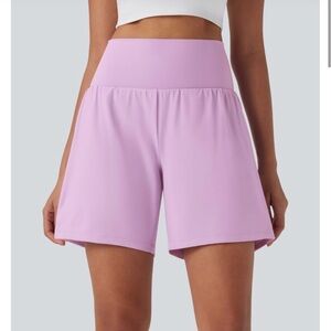 NWT Halara soft and sleek orchid shorts